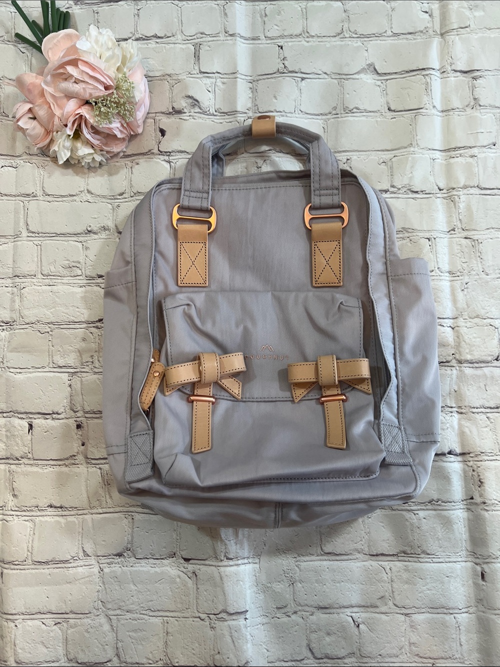 NWOT doughnut Greyish Purple Backpack